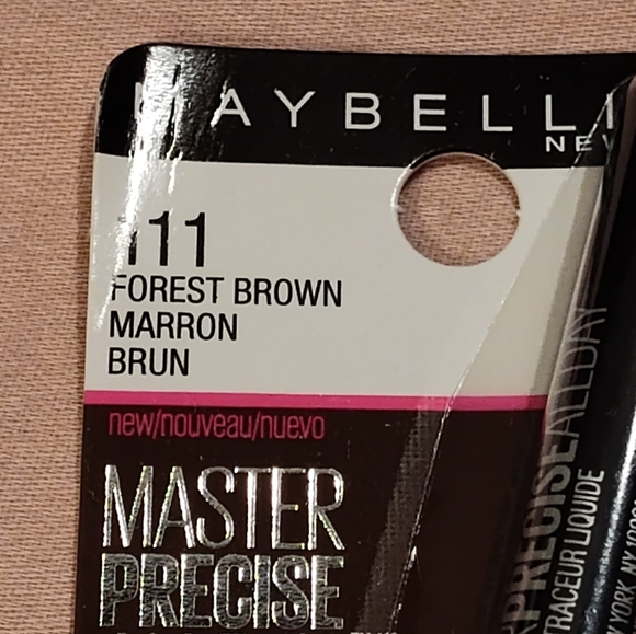 NWT! Maybelline MASTER PRECISE ALL DAY LIQUID EYELINER (Shade 111/Forest Brown) - Picture 2 of 6